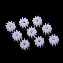 10 шт. шпиндельная передача игрушечный механизм пластик 2 мм 10 зуб 0,5 Модуль для вал привода двигателя