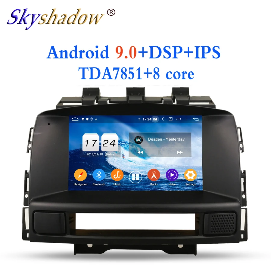 Top Android 9.0 For Buick Excelle GT XT Opel Astra J 2011 2012 eight 8 Core 4GB RAM Car DVD Player GPS map RDS Radio wifi Bluetooth 3