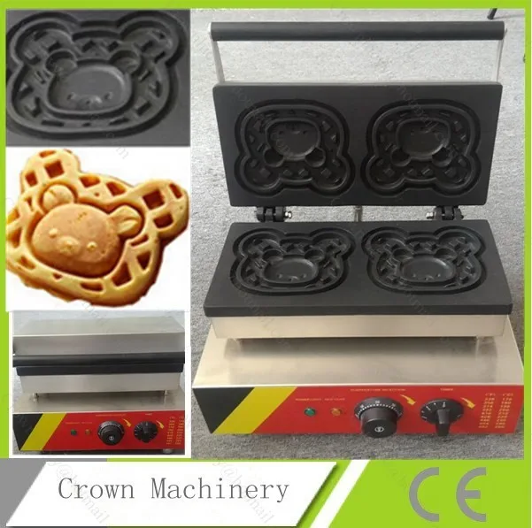 Free Shipping Electric little Bear Waffle machine maker Belgium; Commercial Waffle maker iron