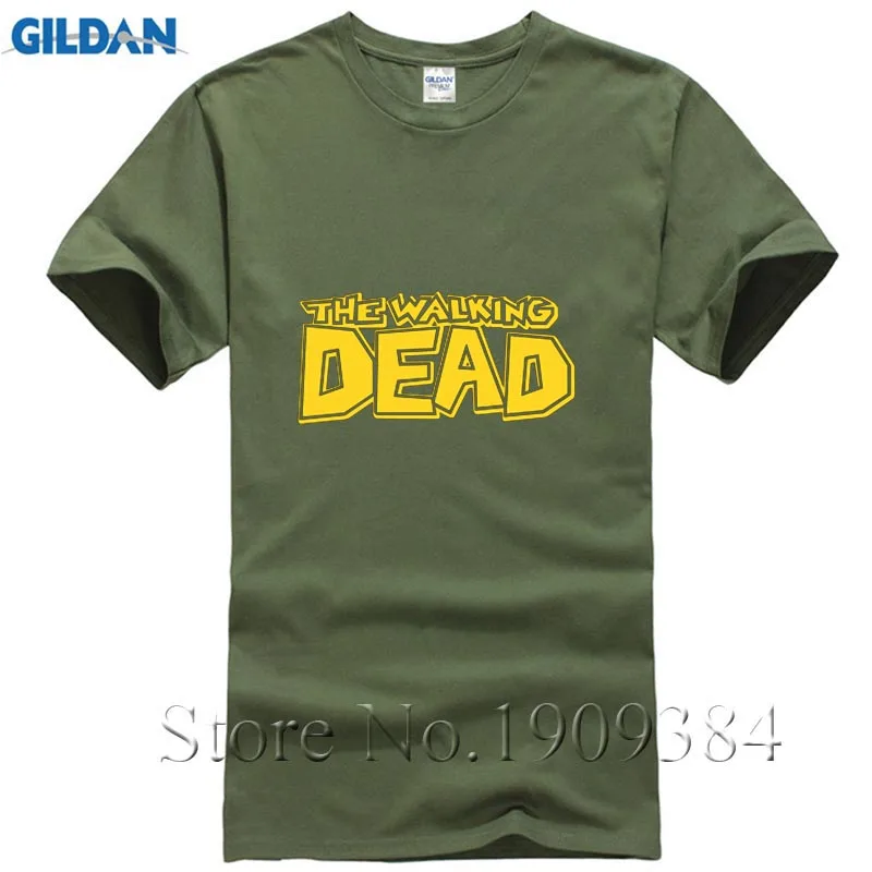 Топ Качественный хлопок короткий рукав Футболки для девочек The Walking Dead печати
