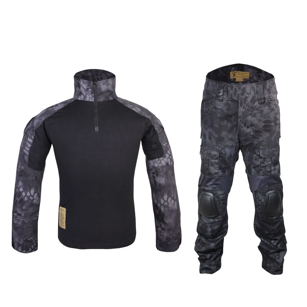 

Emerson G2 Combat Shirt & Pants Tops+Trousers w/ Elbow & Knee Pads Set Tactical Military Airsoft EmersonGear GEN 2 BDU Uniform