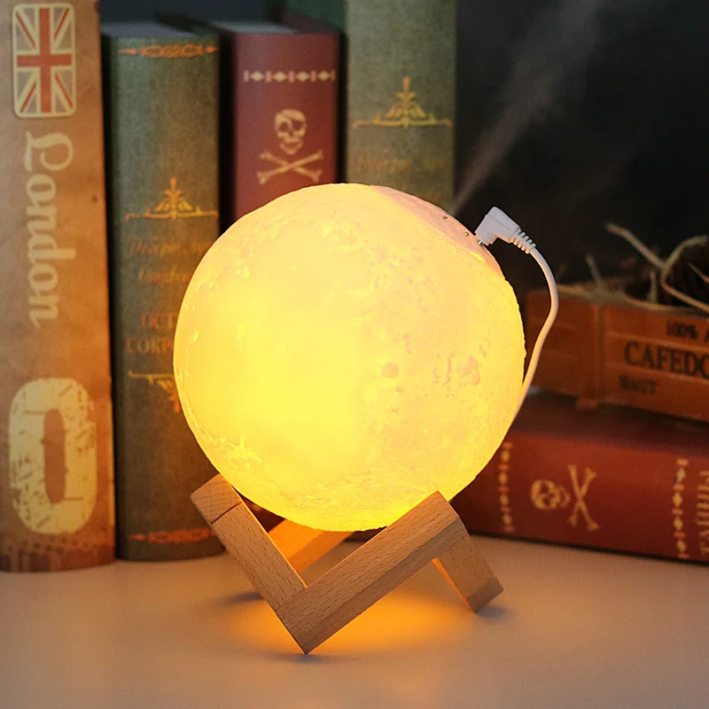 

Moon Lamp Air Humidifier 880ML 3D Moon light Diffuser Aroma Essential Oil USB Ultrasonic Humidificador Night Cool Mist Purifier