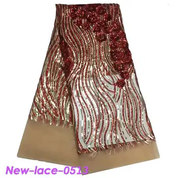 

African Sequins Lace Fabric 2019 High Quality Laces French Tulle Lace Swiss Voile Lace Fabrics For Wedding Dress F001