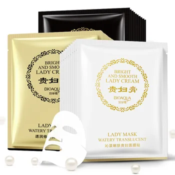 

60Pcs Bioaqua Lady Cream Bright Smooth Mask Contains Various Plant Essence mask Moisturizing Watery Translucent Mask skin care