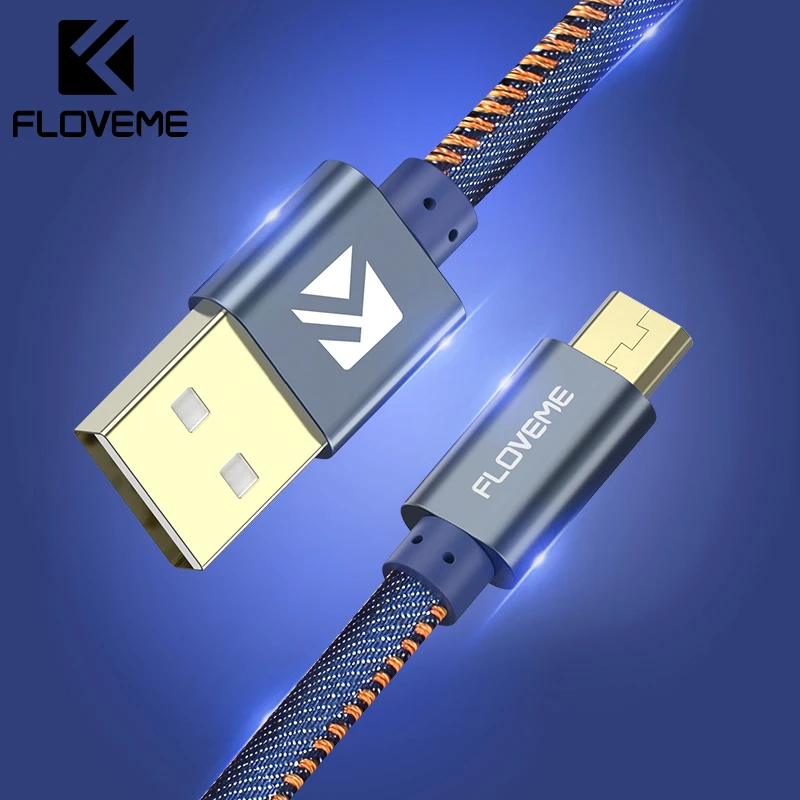 FLOVEME Denim type-C Lighting Micro USB кабель для iPhone 6 samsung Android Xiaomi Redmi huawei usb type C зарядный кабель передачи