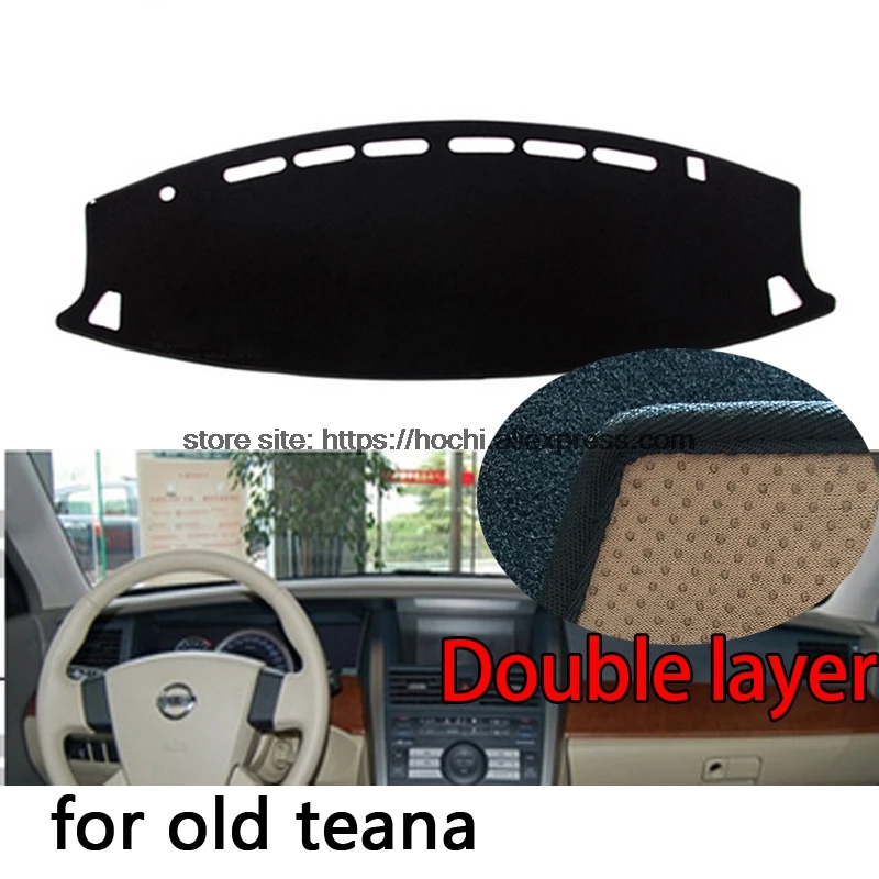 For nissan teana Double layer Silica gel Car Dashboard Pad Instrument Platform Desk Avoid Light Mats Cover Sticker | Автомобили и