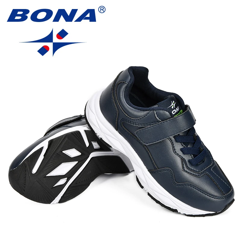 BONA/ популярный стиль; детская повседневная обувь из синтетического материала для мальчиков; модные кроссовки на липучке для девочек; удобная обувь для отдыха светильник