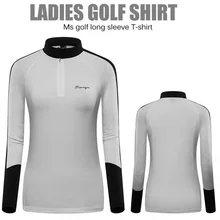 Женские Профессиональные футболки для гольфа, спортивные топы для тренировок на открытом воздухе, весна-осень, быстросохнущая футболка с длинным рукавом, одежда для гольфа D0694