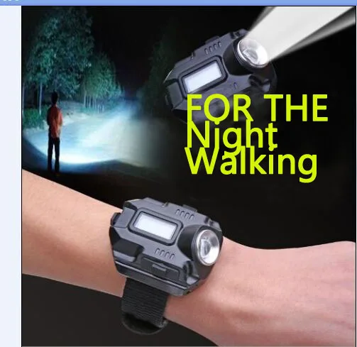 Часы вспышки света LED Watch Фонарик светодиодный wristlight Перезаряжаемые Лампы для