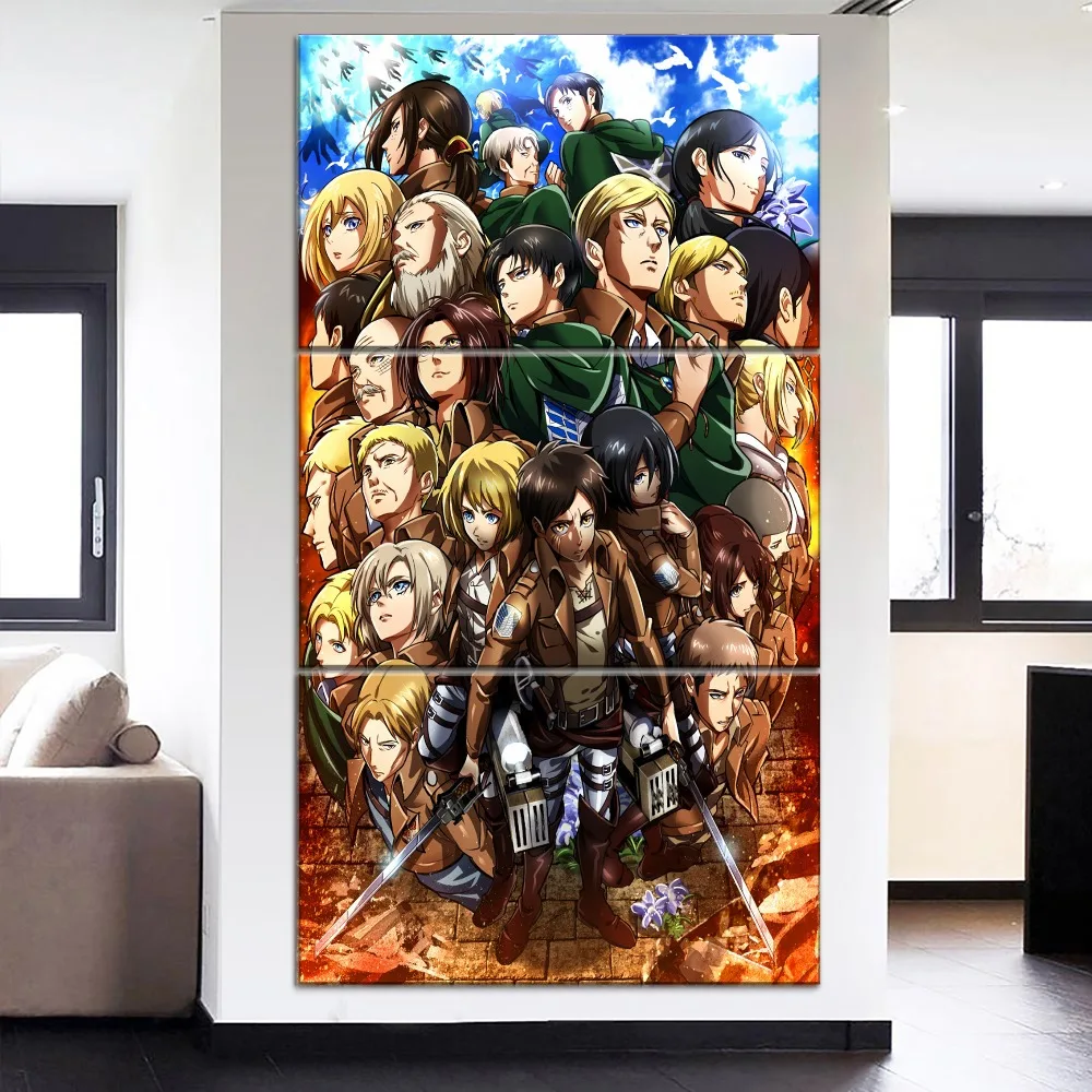 Холст картины 3 предмета в комплекте с анимационным персонажем для косплея по