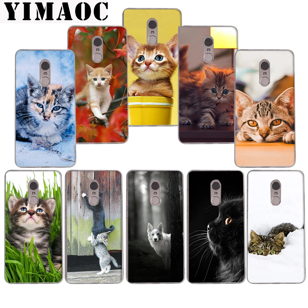 

YIMAOC new arrive Cat design Soft Case for Xiaomi Mi a1 a2 f1 6 8 lite se mix 2s Redmi 5 6 6a S2 Plus 5A Note 5 6 Pro 4 X