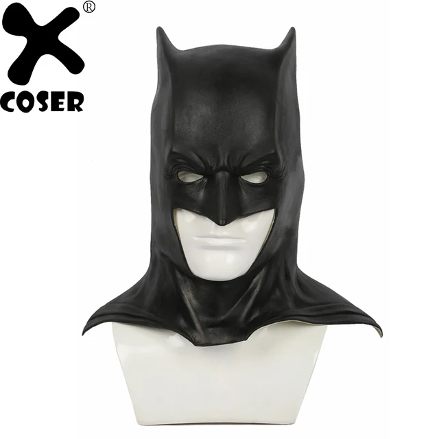 xcoser justice league batman halloween half face latex mask movie
