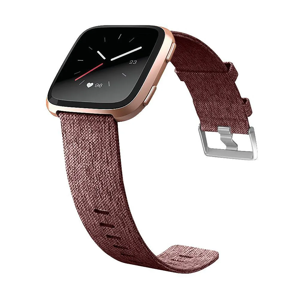

Woven Fabric Wrist Strap Quick Release Watch Band for Fit bit Versa May28