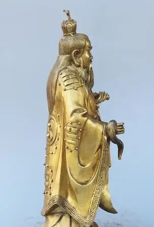 YULING Statua in Bronzo di Rame Puro di Lao Tzu Moralit/à Tianzun Statua di Lao Tzu per Aiutare La Carriera Ornamenti per La Decorazione della Casa Artigianato in Bronzo