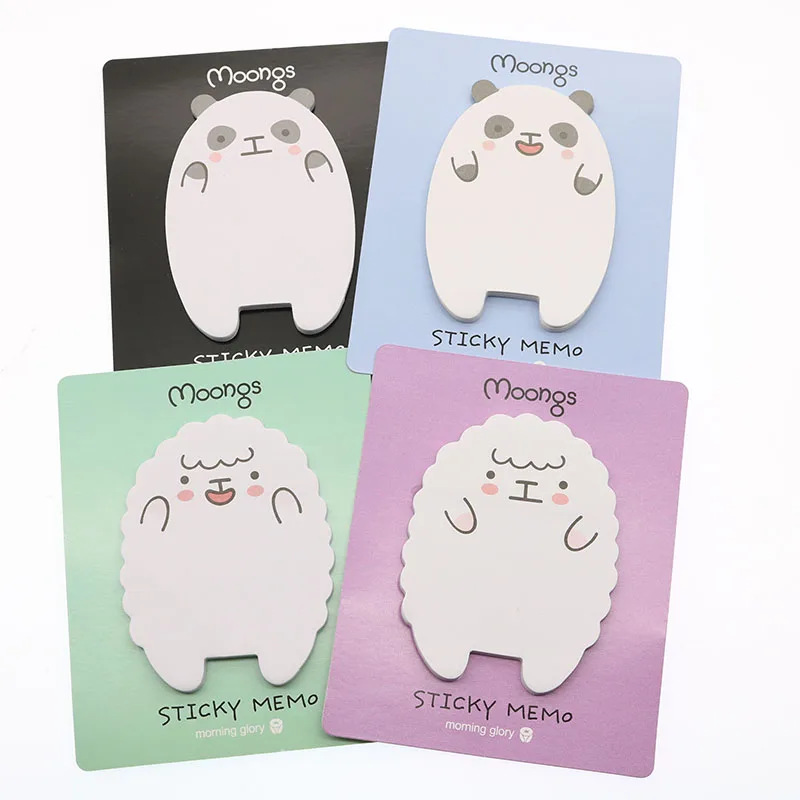 

3pc Mini Cute Panda Sheep Animal Stickers Korean Stationery Note After The Note Of The Matter Cute Diary Notebook