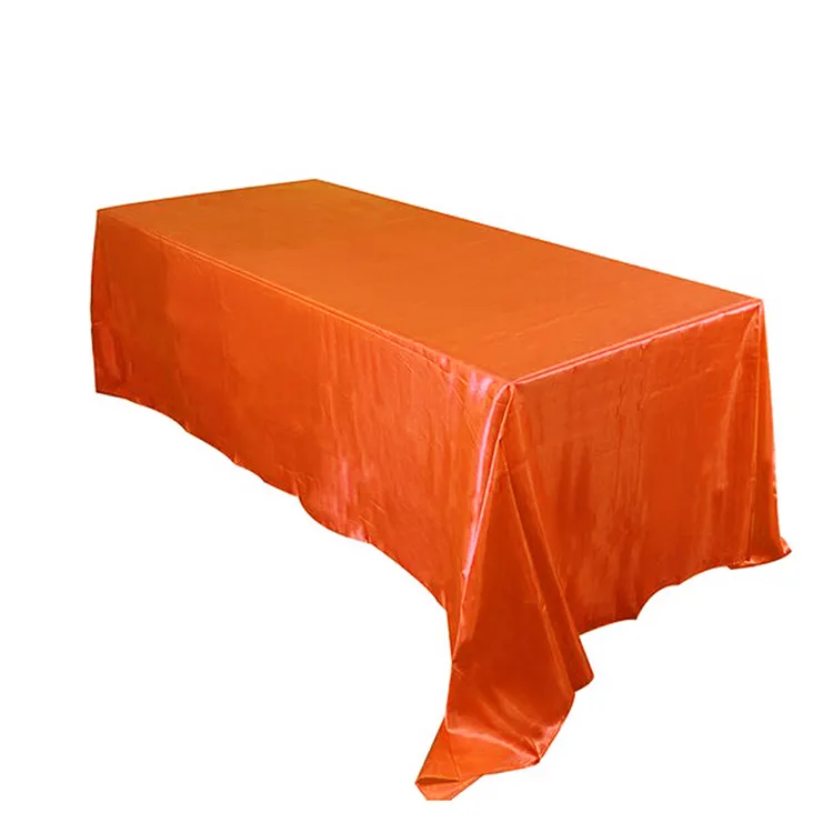 228x335cm Wedding decoration stain table cloth birthday party baby shower festival table cover home DIY decoration tablecloth - Цвет: Coral Orange