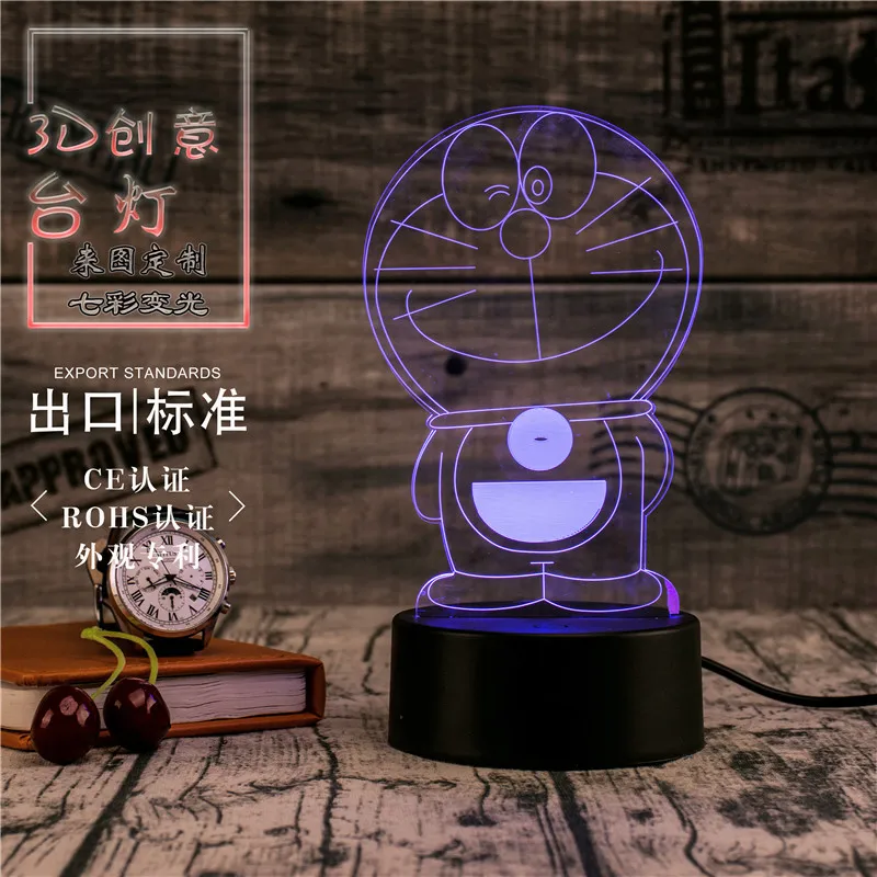 3D Led Novety светильник ing креативный подарок Ночной Настольная лампа Jingle кошачий