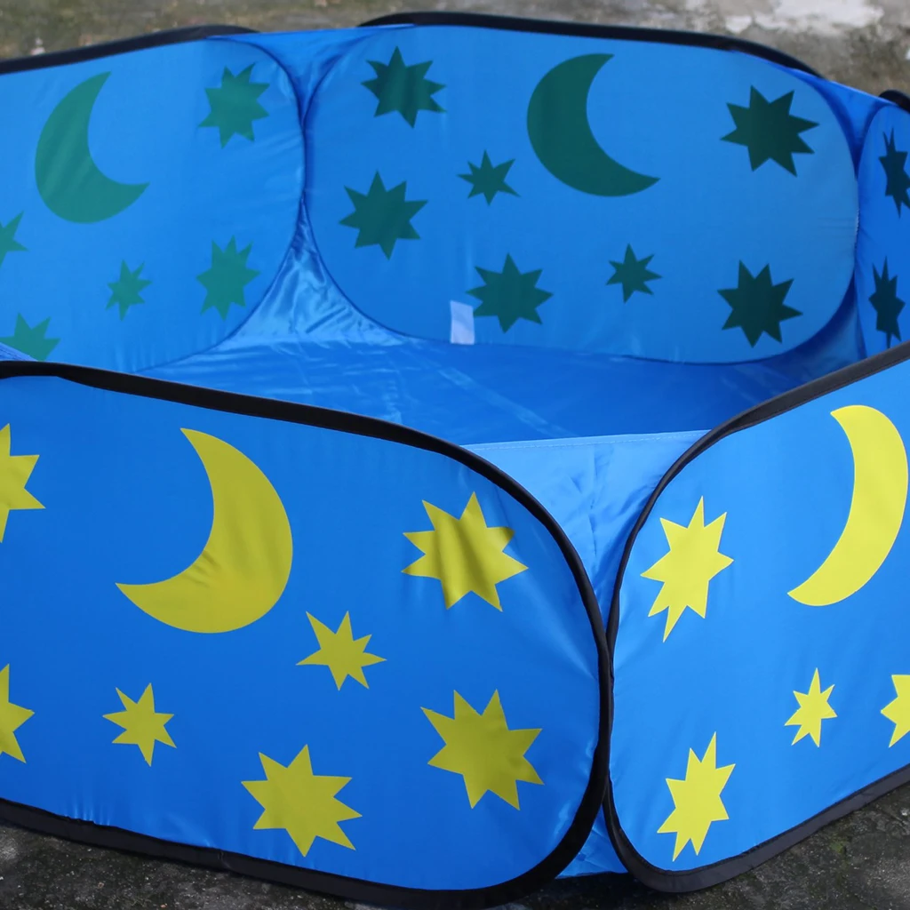 Fun Pop Up Ball Pit Pool Toddler Baby Play Tent Playhouse Playpen with Basketball Hoop Developmental play Game Toy 120CM/ 47''