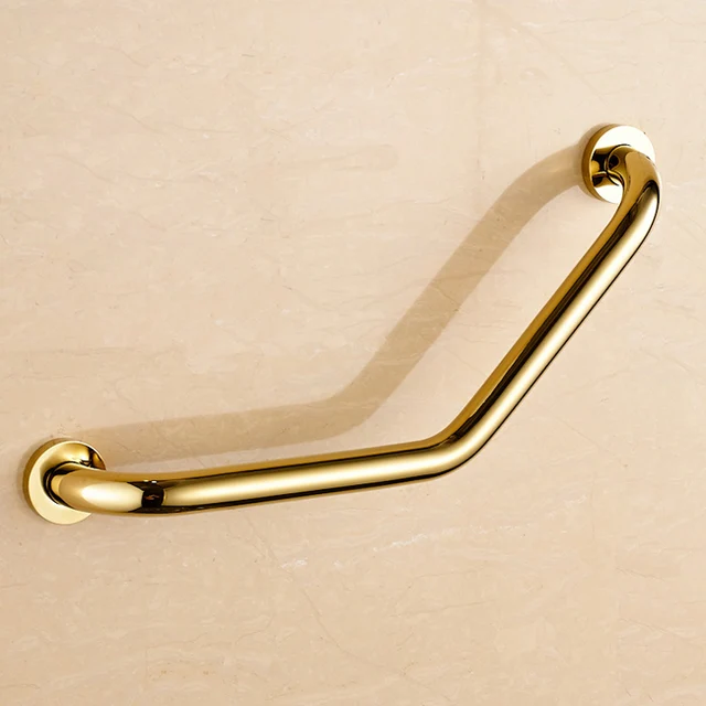 Free shipping Chrome Golden Rose gold Bathroom Armrest Bathroom Handle