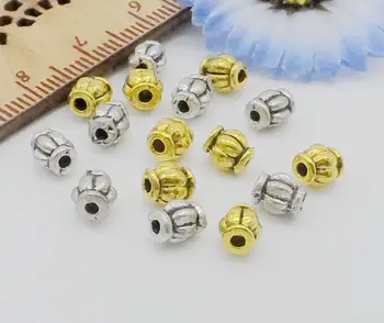 

Free Ship 1000Pcs Tibetan Silver Spacer Beads For Jewellery Findings 6x4.5mm