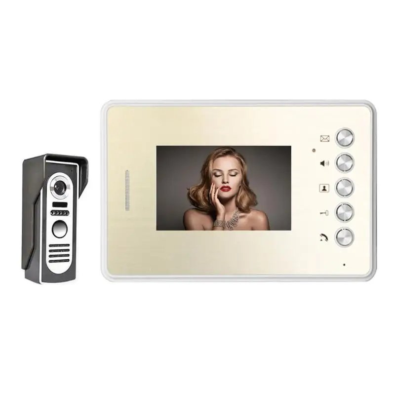 

SY455M11 Home Wired Cheap 4.3 inch LCD Color Video Door Phone DoorBell Intercom System Kit Night vision Camera+Monitor US Plug