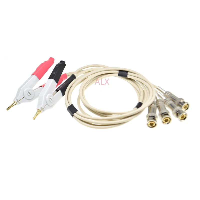 

70CM LCR Meter Test Leads / LCR test Clip / Terminal Kelvin Test Line with 4 bnc port/wire cable