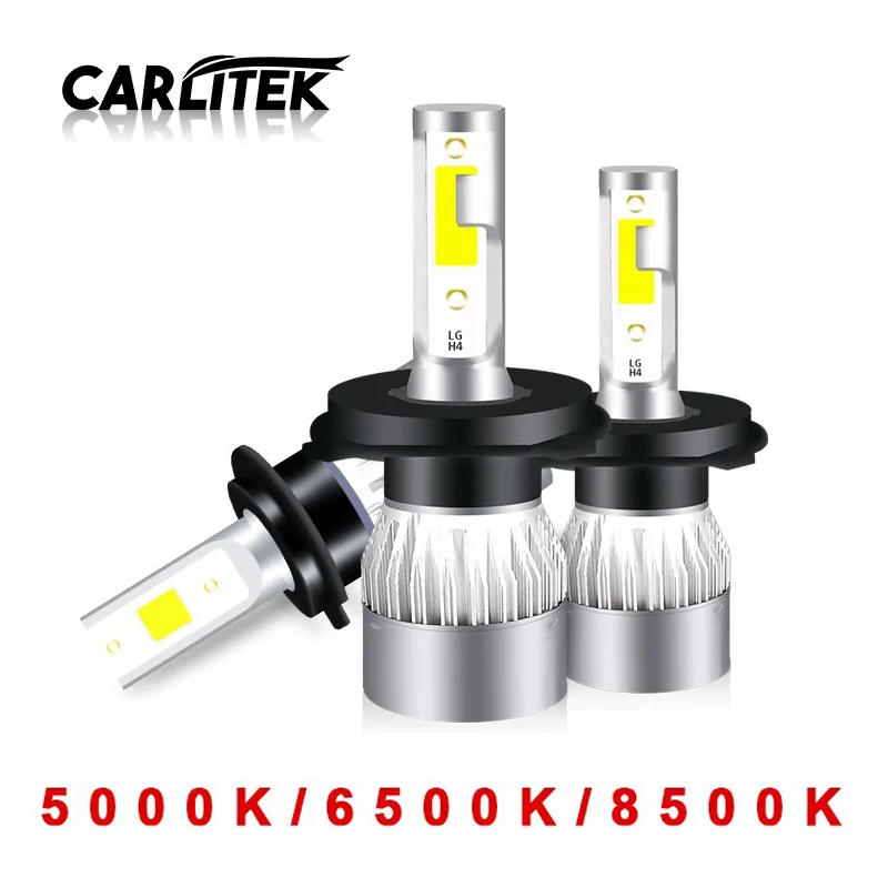 

CARLitek 2Pcs Led H4 H7 H1 H11 Car Headlight Bulbs 12V 24V 6500K 9003 HB2 9005 HB3 9006 HB4 H9 H8 Led Auto Car Lights 5000K