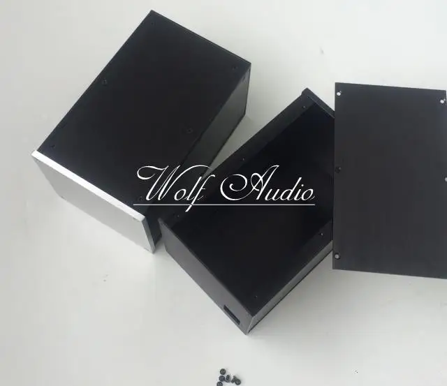 DYT Полный алюминиевый усилитель мощности шасси Мини Аудио Amp случае Preamp Box PSU корпус 161x140x251 мм