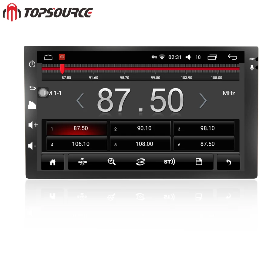 TOPSOURCE автомобильный мультимедийный плеер 7002 Универсальный 7 дюймов 2 Din