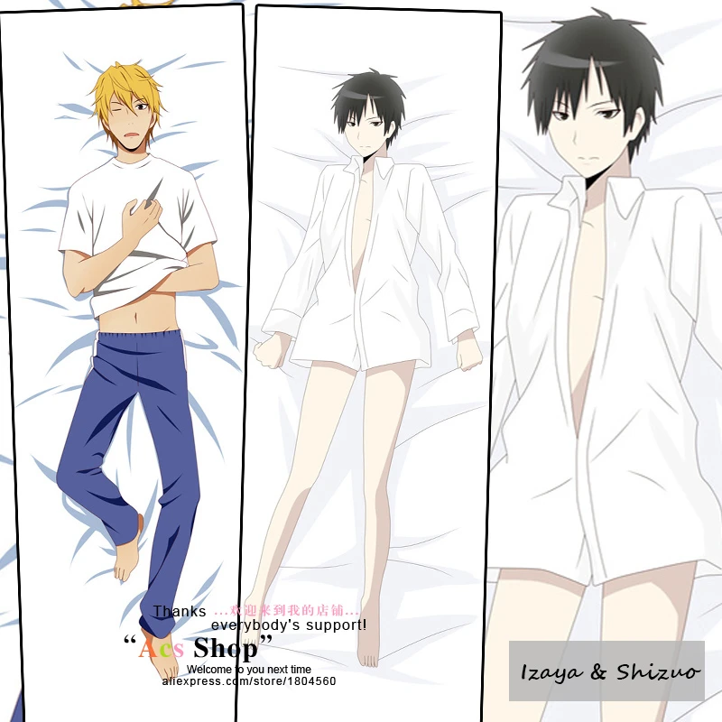 日本アニメデュラララdrrr臨也 静雄bl男性クール抱きボディソフト枕カバーケースホーム寝具3サイズ Bedding China Homebedding Natural Aliexpress