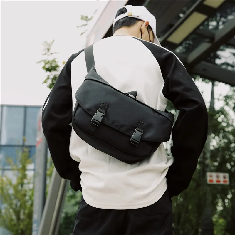 

Men Canvas Crossbody Bags Single Strap Male Shoulder Bags Casual Travel Handbags Solid Zipper School Bags for Teenagers