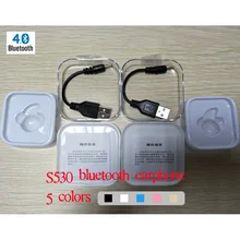 50 шт./лот мини S530 Беспроводной Bluetooth наушники вкладыши гарнитура Bluetooth наушники с поддержкой звонков “Handfree” вызова с микрофоном Универсальный для телефона