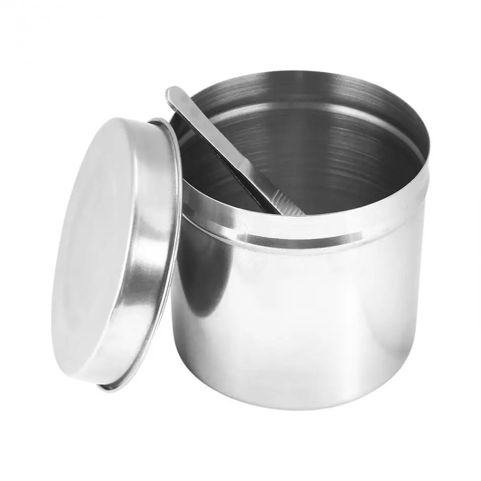 

Permanent Tattoo Microblading Sterilizer Disinfection Jar Steel Disinfection Tank + Tweezers Sterilizers For Tattoo Accessories