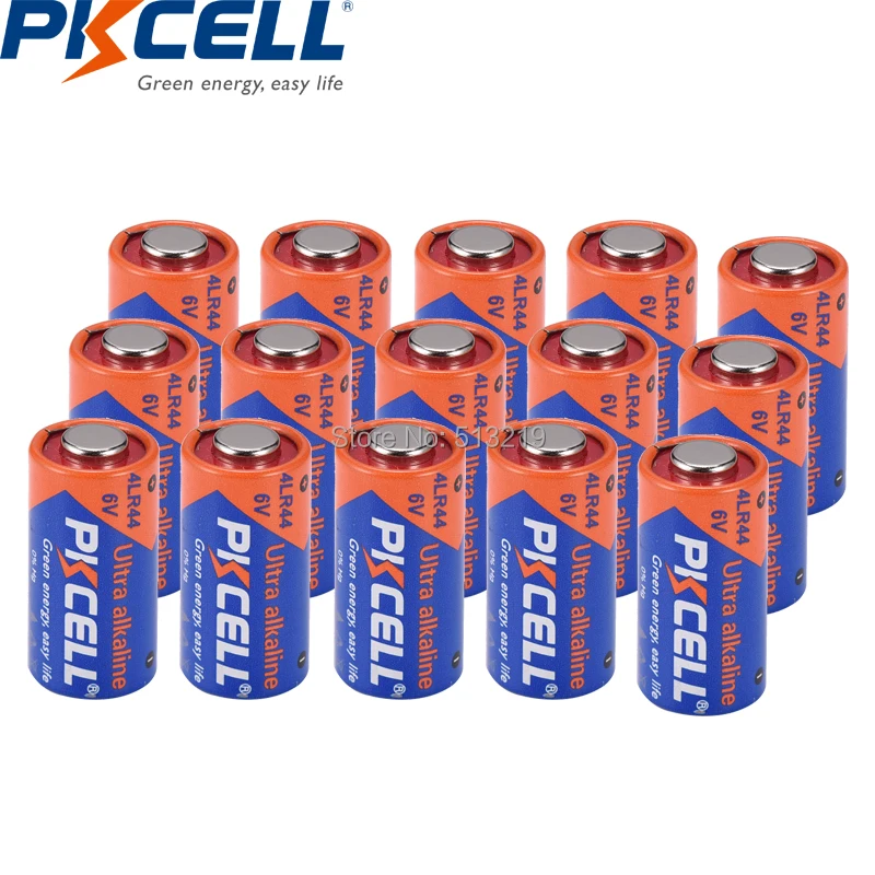 Аккумуляторные щелочные батареи PKCELL 4LR44 6 в 40 шт. 4A76 A544V 4034PX PX28A L1325 4AG13 544 для