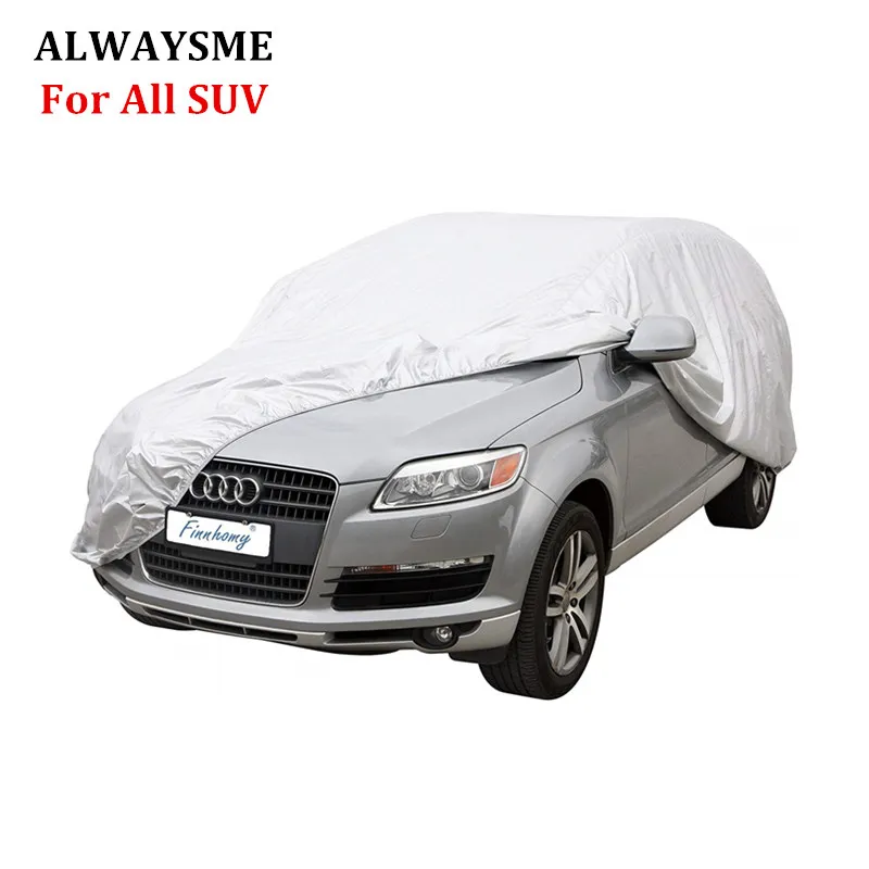 

ALWAYSME SUV Full Car Cover Water Wind Dust Proof Scratch Resistant Outdoor UV Protection M L XL Three Sizes Fits All SUV