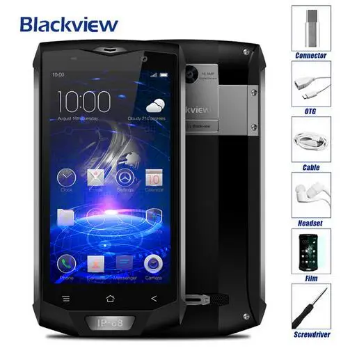 24 часа) Blackview BV8000 Pro IP68 Водонепроницаемый MT6737T 5," FHD Android 7,0 телефон 6+ 64 ГБ 16MP телефона