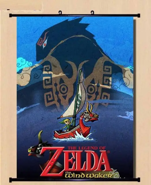 Wall Scroll The Legend of Zelda the wind waker cosplay Home Decor