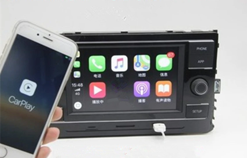 Carplay MIB2 радио 5GG035280D/E CarPlay Mirrorlink Топ 1 ГБ материнская плата для VW GOlf 7 Sportvan Touran L Passat B8