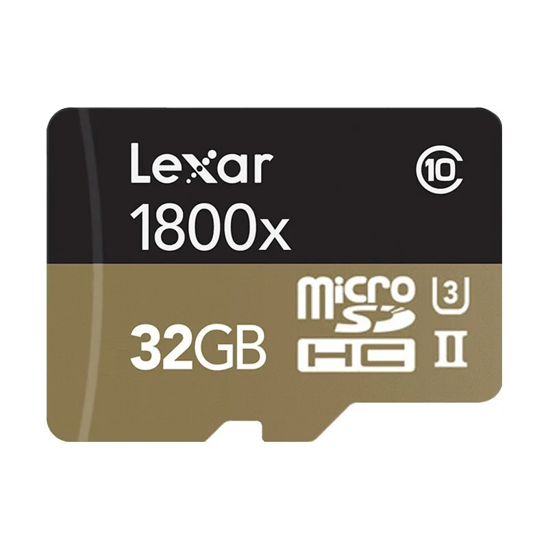 100% оригинальная карта Micro SD Lexar 1800x TF флэш памяти 32 Гб SDXC 270 МБ/с./с cartao de memoria Class 10 U3