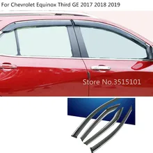 Покрытие для стайлинга кузова автомобиля, пластиковое окно, стекло, ветровой козырек, дождь/Защита от солнца, вентиляционное отверстие, 4 шт. Для Chevrolet Equinox, Третий GE