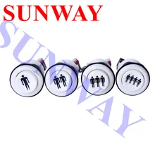 1 комплект Американский Happ стиль плеер 1 P 2 P 3 P 4 P пусковые кнопки с микро-переключателем 28 мм аркадная игровая машина кнопочные переключатели