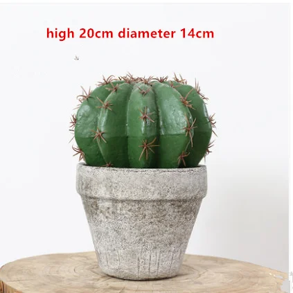 Scandinavian ins photographic props multi-fleshed cactus bonsai artificial plant potted home hotel decoration