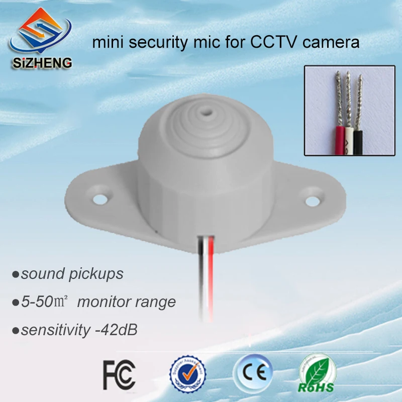 

SIZHENG HD mini video surveillance sound monitor CCTV microphone high sensitive for security solutions