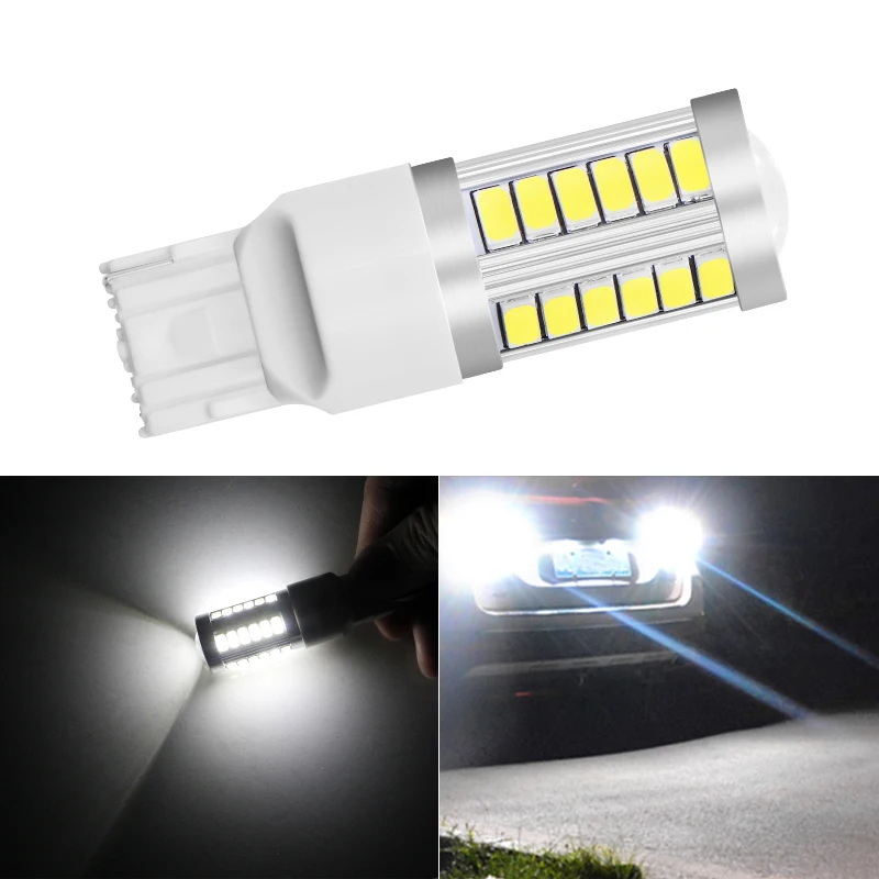 2 шт. T20 7440 W21W WY21W 33 smd 5730 5630 Светодиодный автомобиль желтый Поворотная сигнальная лампа красный тормозной светильник белого Авто Задние фонари 12V