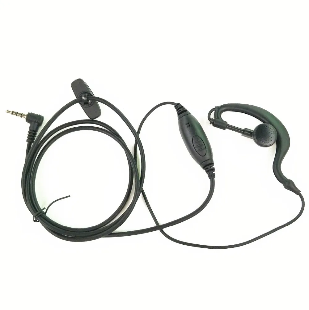 Наушник гарнитура для YAESU CB радио двухканальные рации VX-3R VX-110 VX-130 VX-131 VX-132 VX-146 VX-150 s - Цвет: Черный