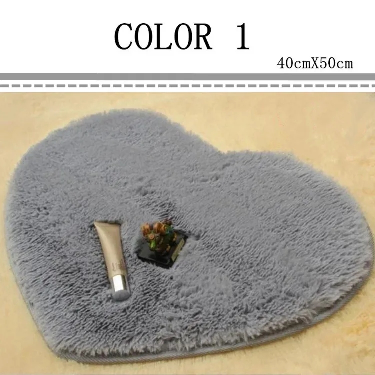 Сердце 40 см X 50 см коврик для ванной гостиной коврик для спальни домашний декоративный Придверный коврик абсорбирующий Нескользящие молитвенные коврики - Цвет: Color 1