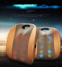 New multifunctional body massager backrest car home back massage cushion pillow automatic heating massager 12 massage heads