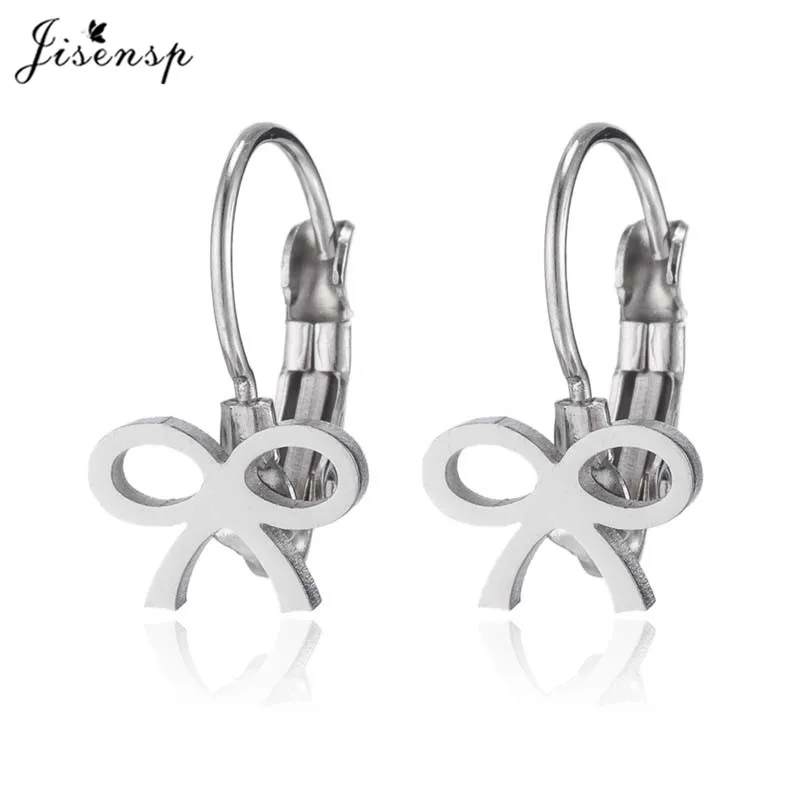 Jisensp Vintage Life Tree Stainless Steel Earrings Ethic Big Hoop Stud Earrings Fashion Jewelry for Women Girls Best Gift bijoux - Metal Color: GED207