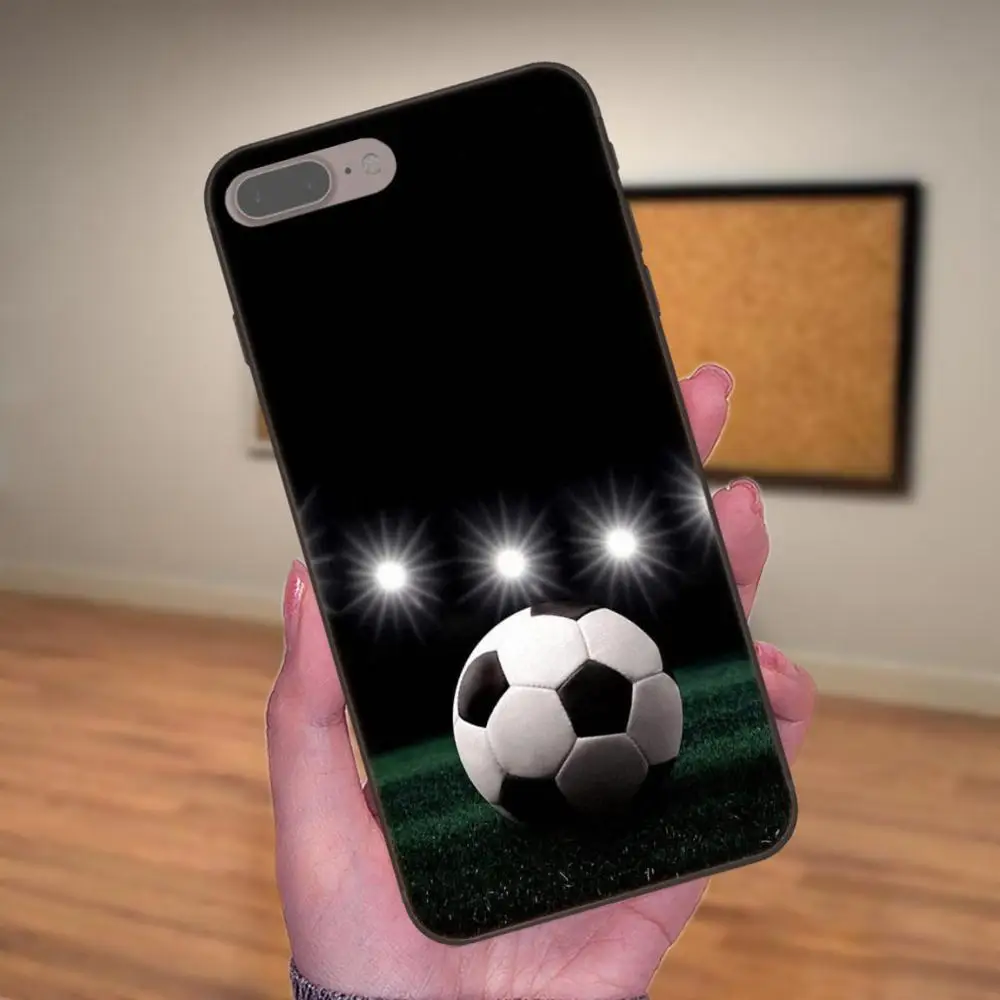 Soccer Football R Мягкий чехол для телефона Apple iPhone X XS Max XR 4 4S 5 5S SE 6 6S 7 8 Plus|Чехлы-накладки| |