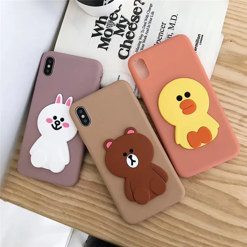 

For iphone X XS MAX XR Case Cute Cartoon We Bare Bears brothers toys Soft TPU Silicon phone case for iphone 6 6s 7 8 plus Cover